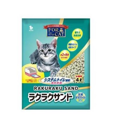 For Cat кошачий наполнитель цеолит для KAO и Unicharm колбаски 4л