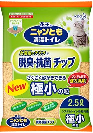 Kao Cat гранульный наполнитель для биотуалета сверхмелкие гранулы, 2,5 л