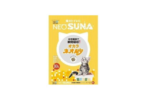 Наполнитель для кошачьего туалета Neo Suna Okara соевый комкующийся с интенсивной защитой от запаха 10л