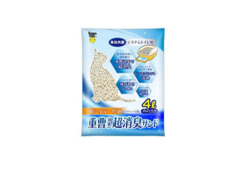 Super Cat Наполнитель крупные гранулы,пищевая сод- водоотталкивающий 4л для KAO и UNICHARM